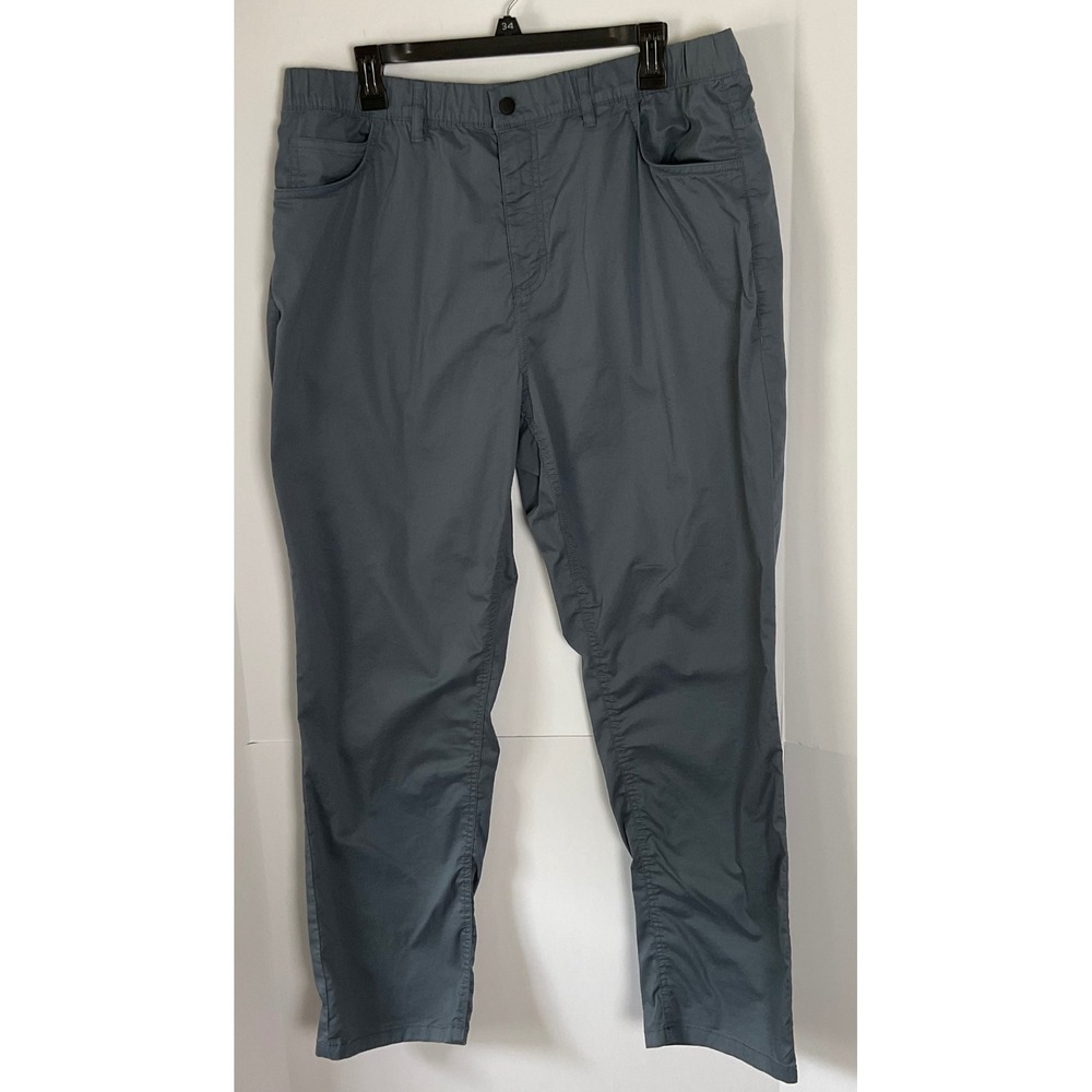 Bearbottom Clothing Mens Chino Pants XXL 30 Gray Blue Stretch Elastic Waist
